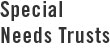 Special Needs Trusts